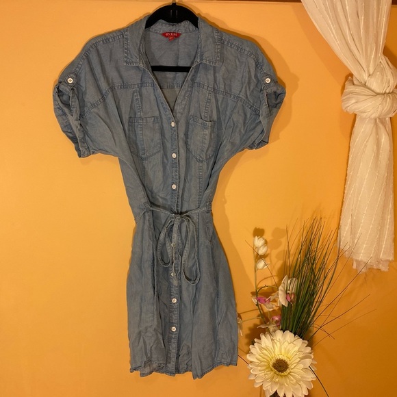 Guess MAREN CHAMBRAY denim SHIRTDRESS - Picture 3 of 8